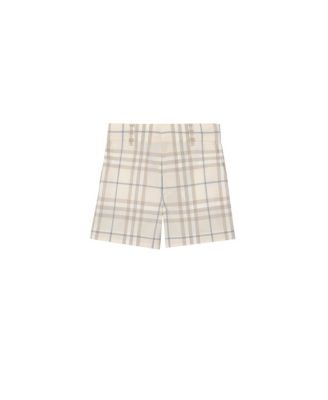 Boys' Check Cotton Shorts - Baby