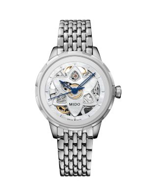 Rainflower Blossom Skeleton Automatic Watch, 34mm