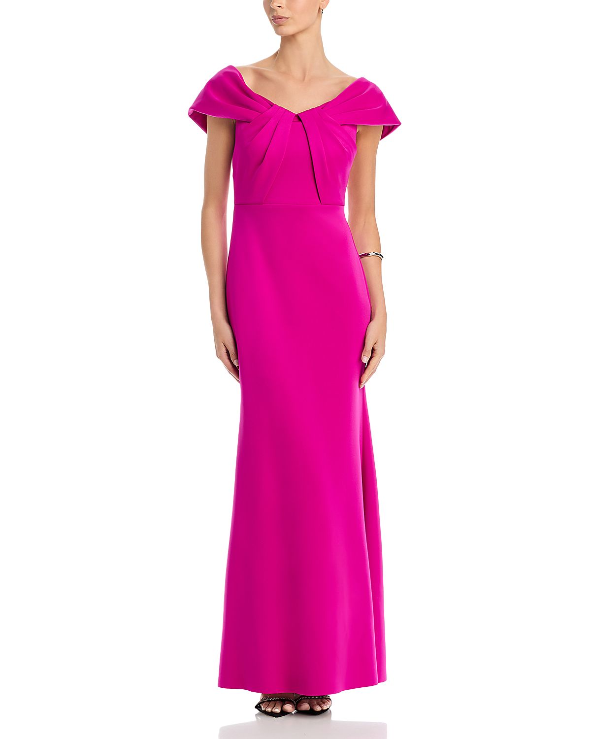 Eliza J Pleated Mermaid Gown