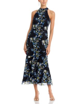 Mock Neck Midi Dress