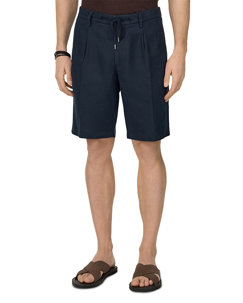 Boggi Milano Coulisse Linen Shorts