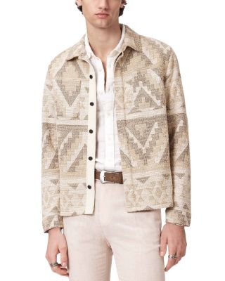 Byrne Long Sleeve Jacket in Geometric Pattern