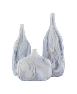 Marble Vase, Set of 3
