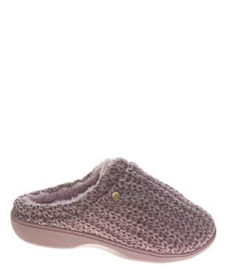 Women's Weaved Metal Logo Accent Slippers