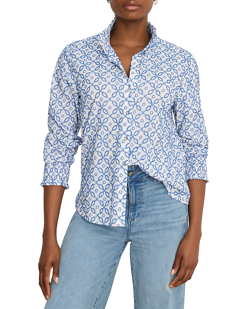 Nic+Zoe Embroidered Tile Shirt