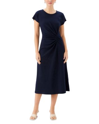 Aveline Side Twist Midi Dress