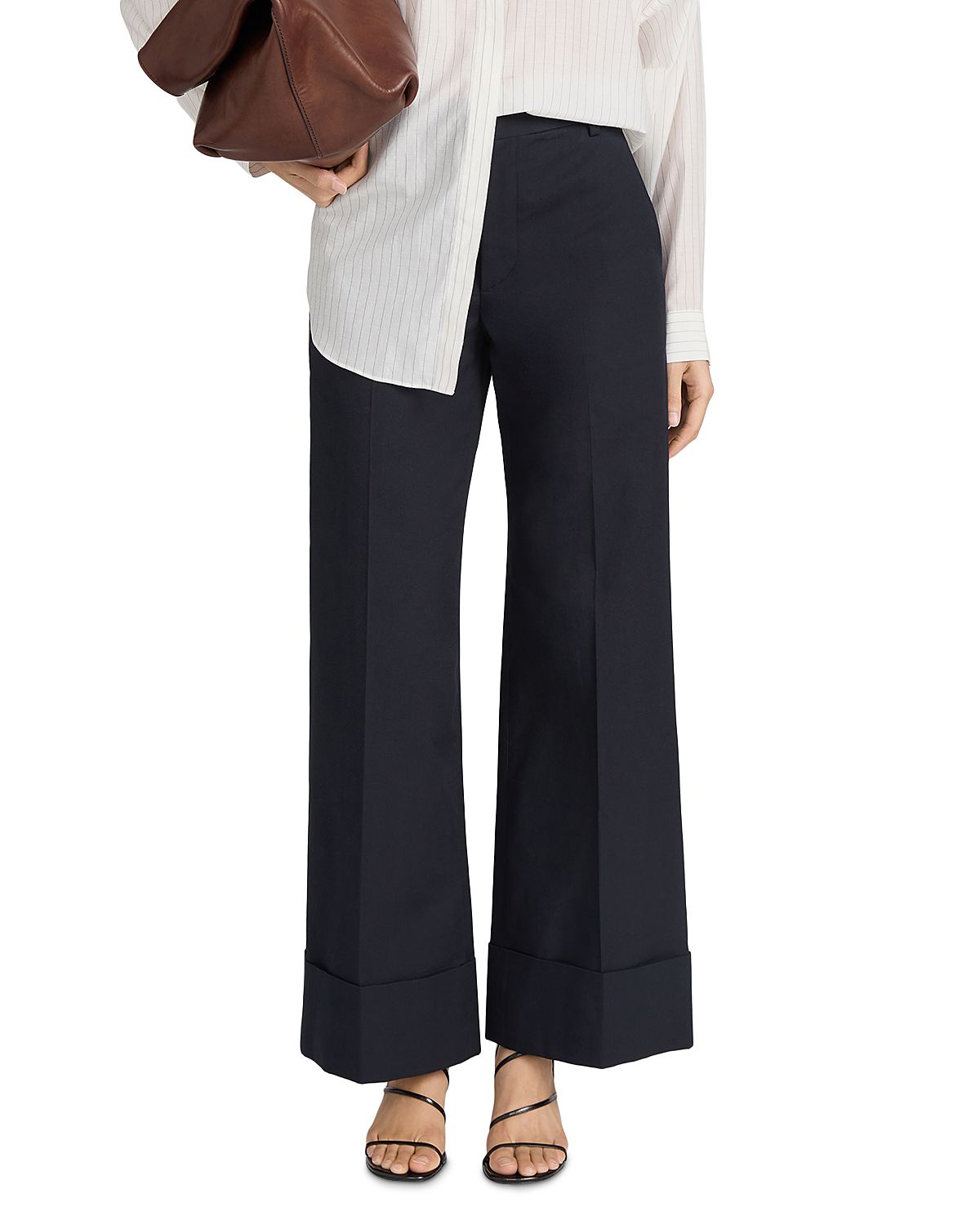 Frame The Cuffed Slim Palazzo Pants
