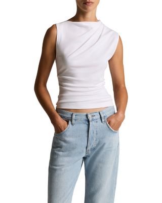 Sleeveless Drape Top