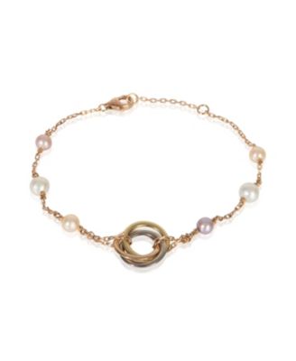  Trinity 18k 3 Tone Gold Bracelet