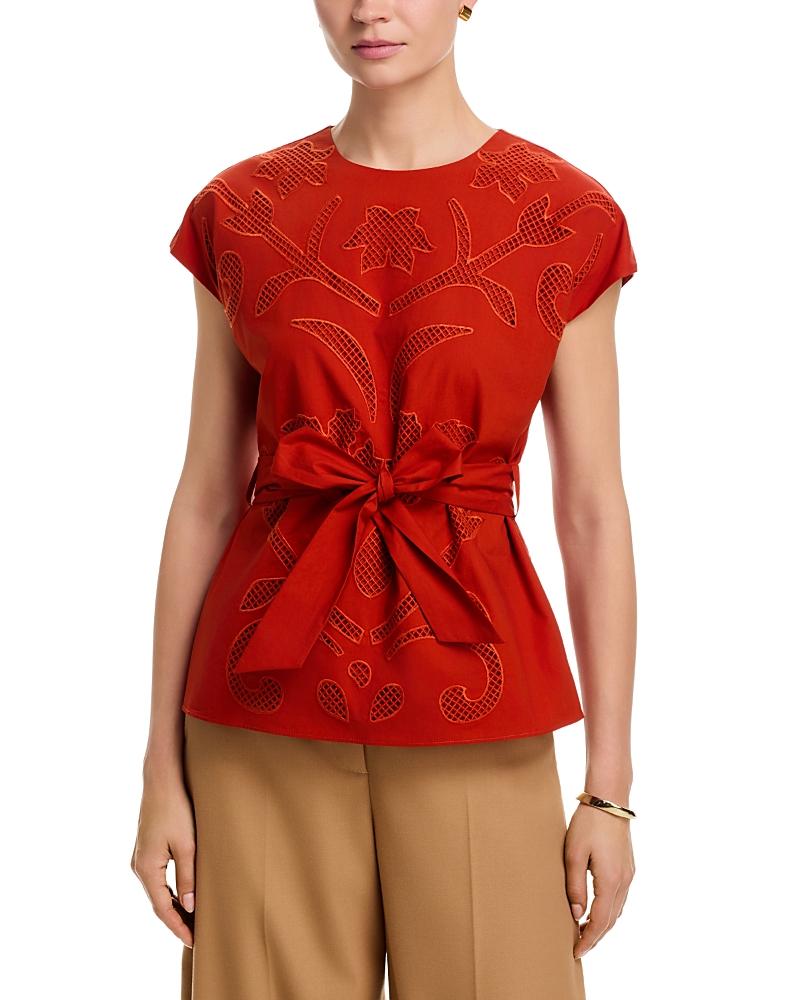 Elie Tahari The Camila Lace Top