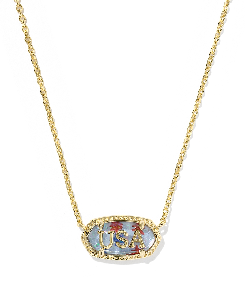 Kendra Scott Elisa Usa Pendant Necklace, 16-19 · OS