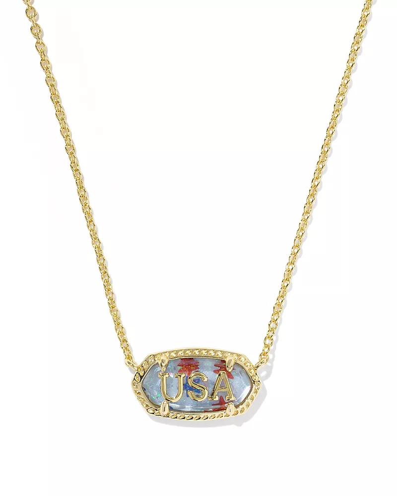 Kendra Scott Elisa Usa Pendant Necklace, 16