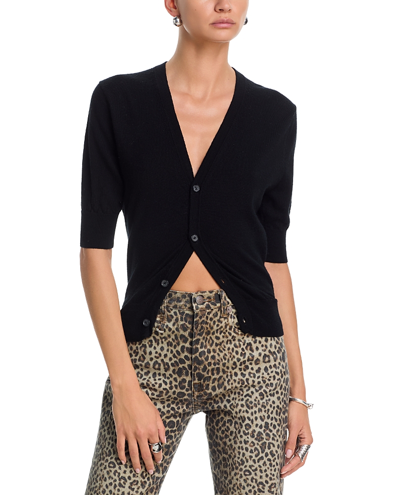 R13 Merino Wool V Neck Cardigan Sweater