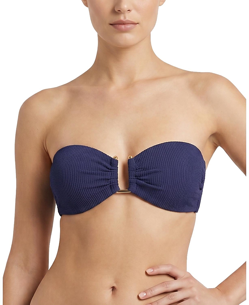 Change of Scenery Gina Bandeau Textured Bikini Top