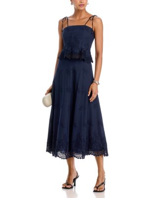 Embroidered Tank Top & Midi Skirt - Exclusive