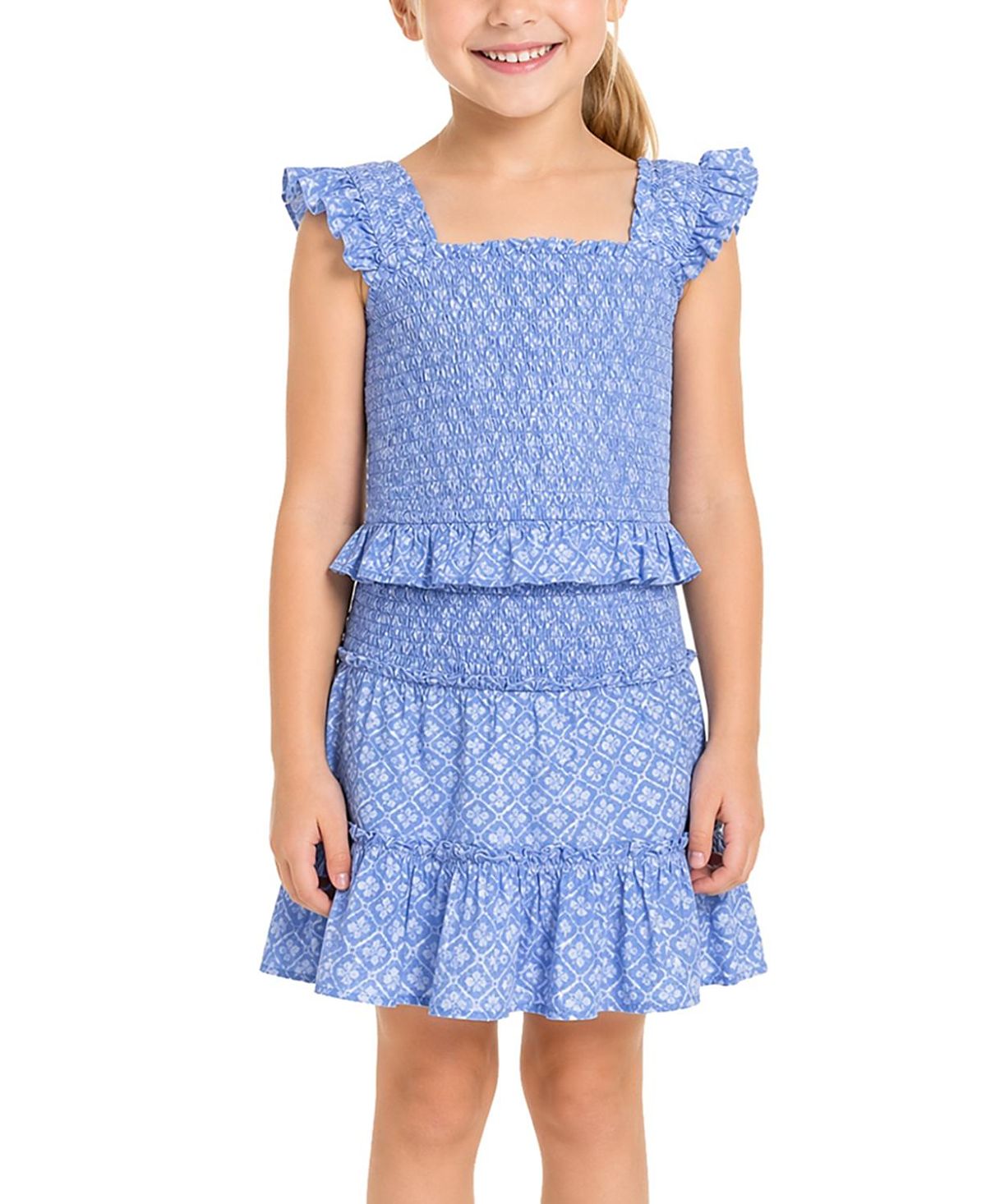 Change of Scenery Girls' Kayla Smocked Top and Skirt Set - Little Kid, Big Kid