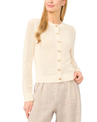 Kayla Pointelle Cardigan Sweater