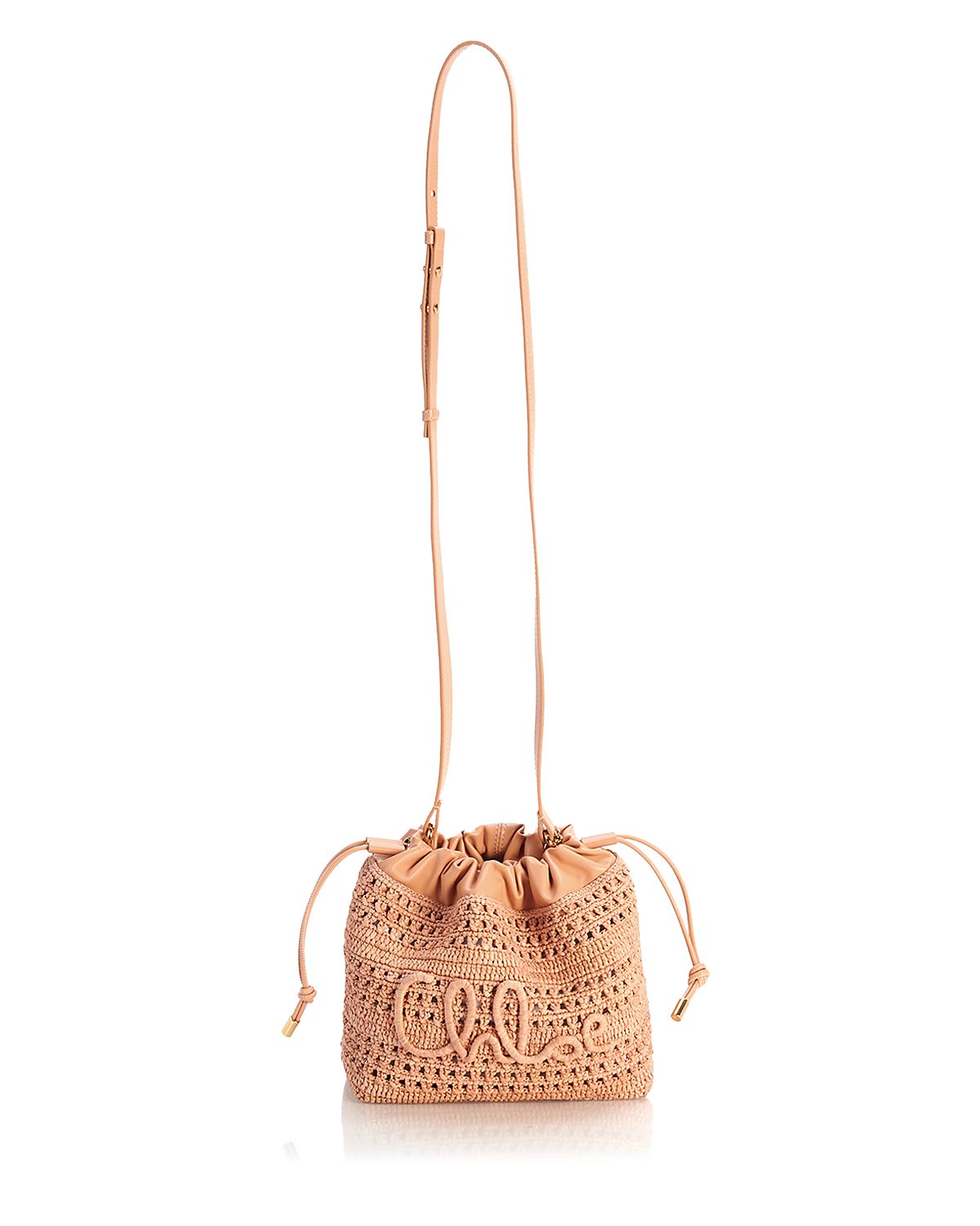 Chloe Summer Banana Mini Raffia Shoudler Bag