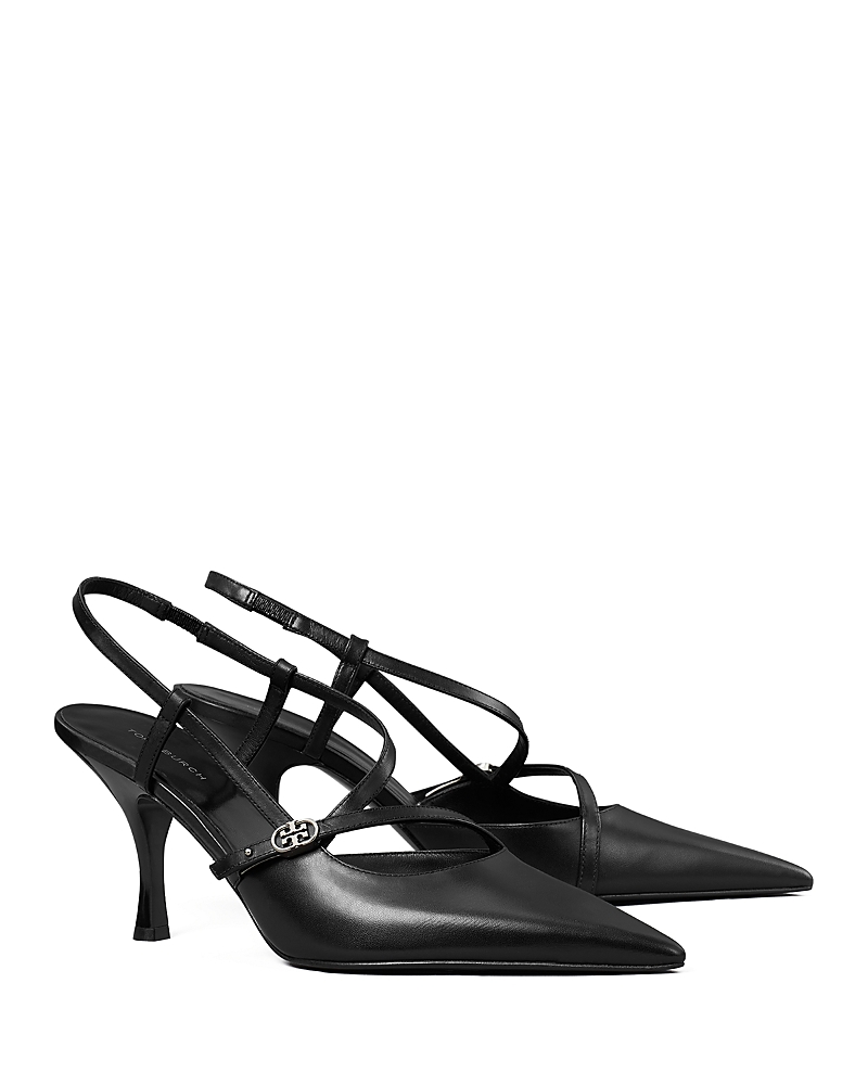 Tory Burch Women's Double T Buckle Strap Pumps