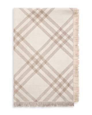Mersil Gradient Check Wool Silk Scarf