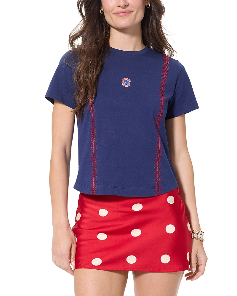 Terez Baseball Stitch Baby Tee