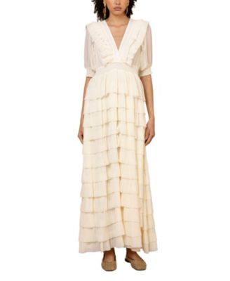  Aulelei Chiffon Solid Dress