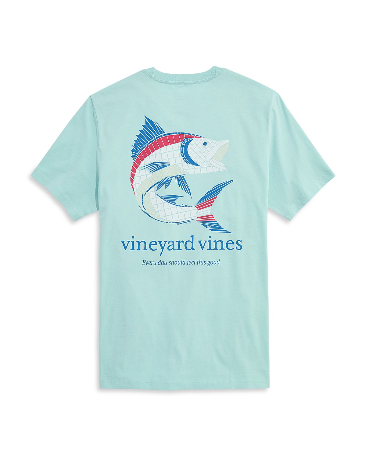 Vineyard Vines Feel This Good Tile Marlin Logo Graphic T-Shirt