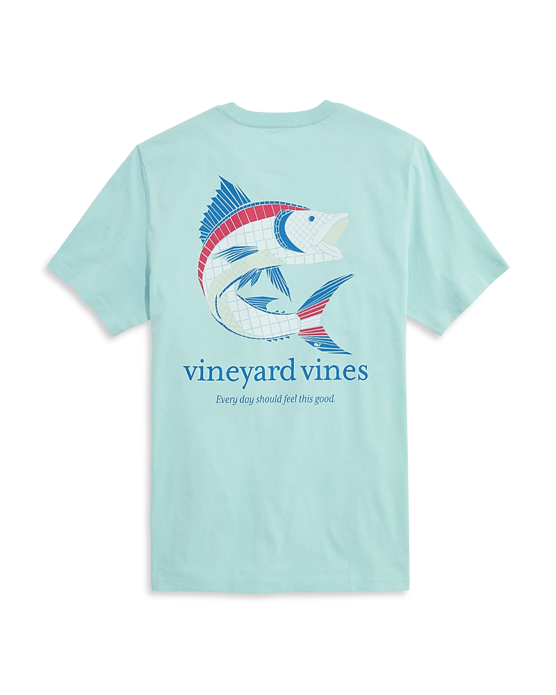 Vineyard Vines Feel This Good Tile Marlin Logo Graphic T-Shirt