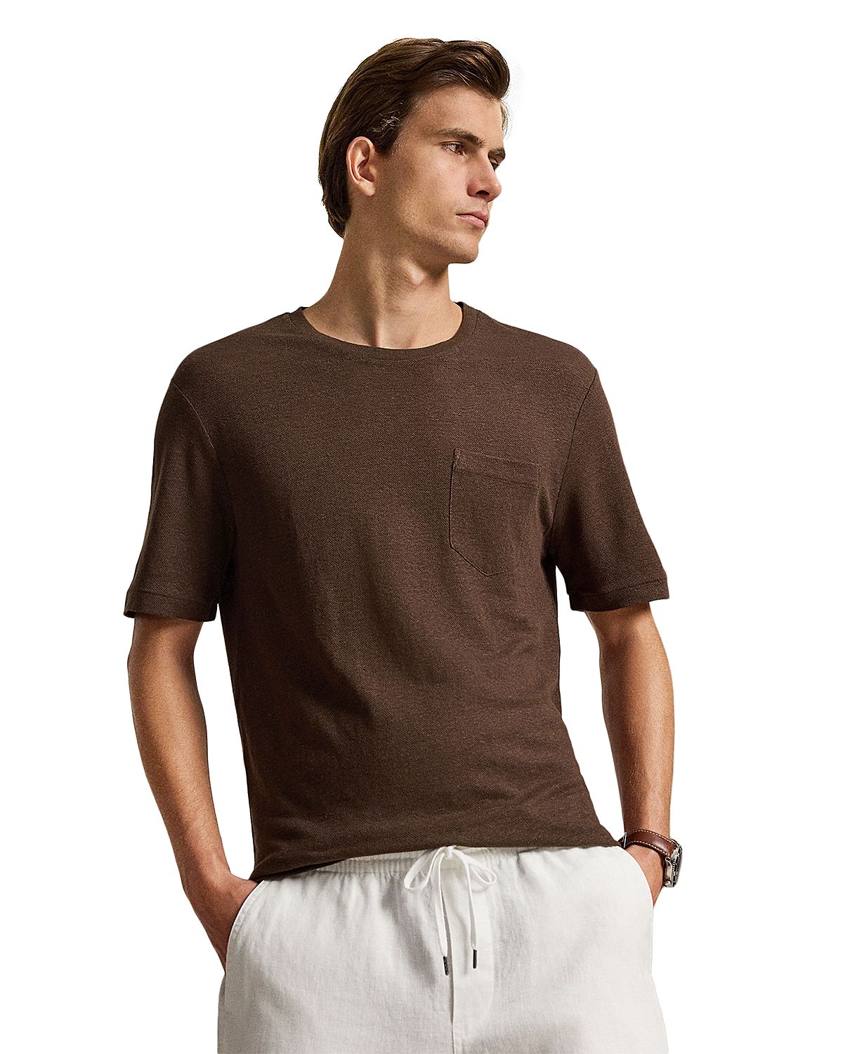 Polo Ralph Lauren Standard Fit Linen Mesh T-Shirt
