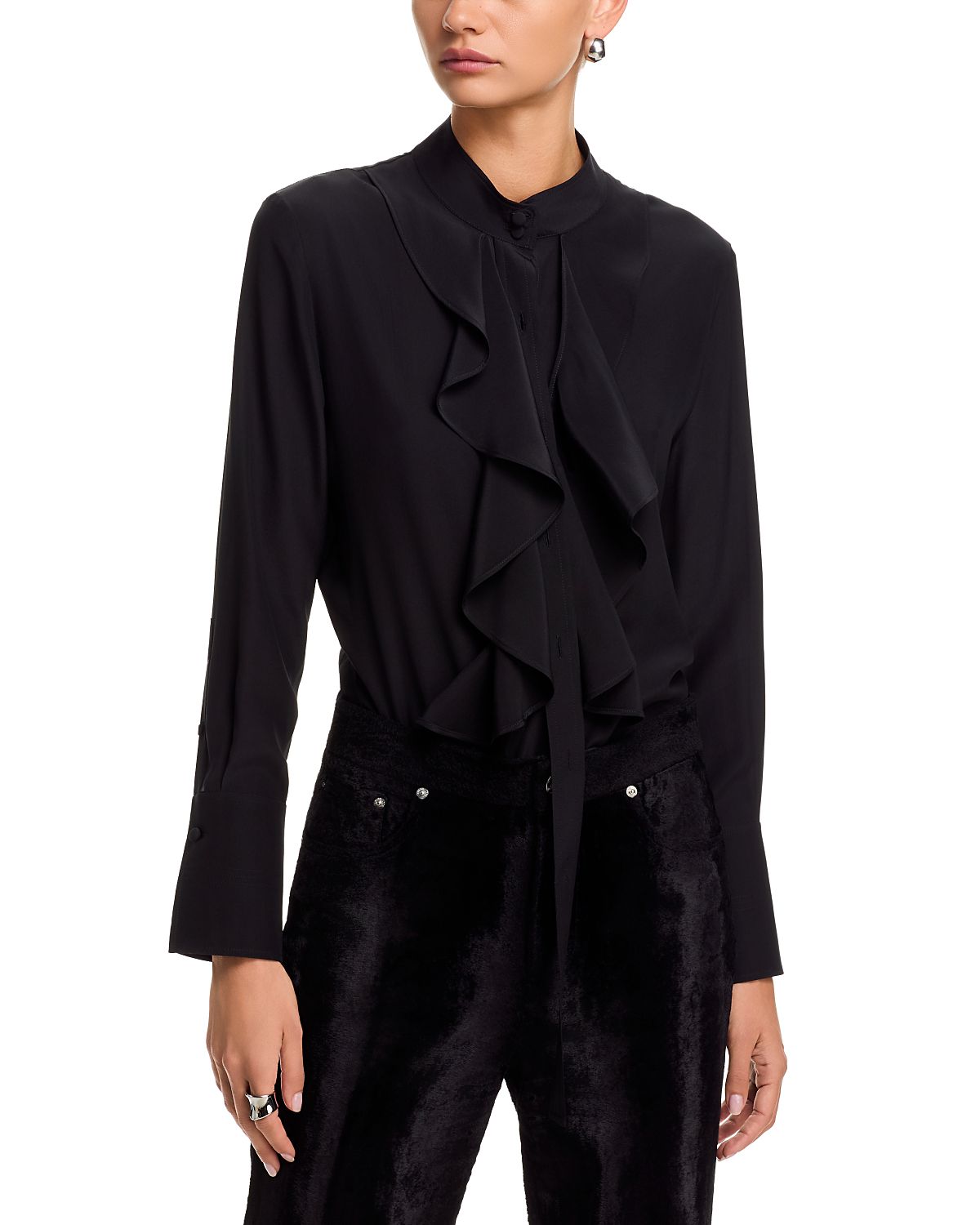 McQueen Silk Crepe de Chine Blouse