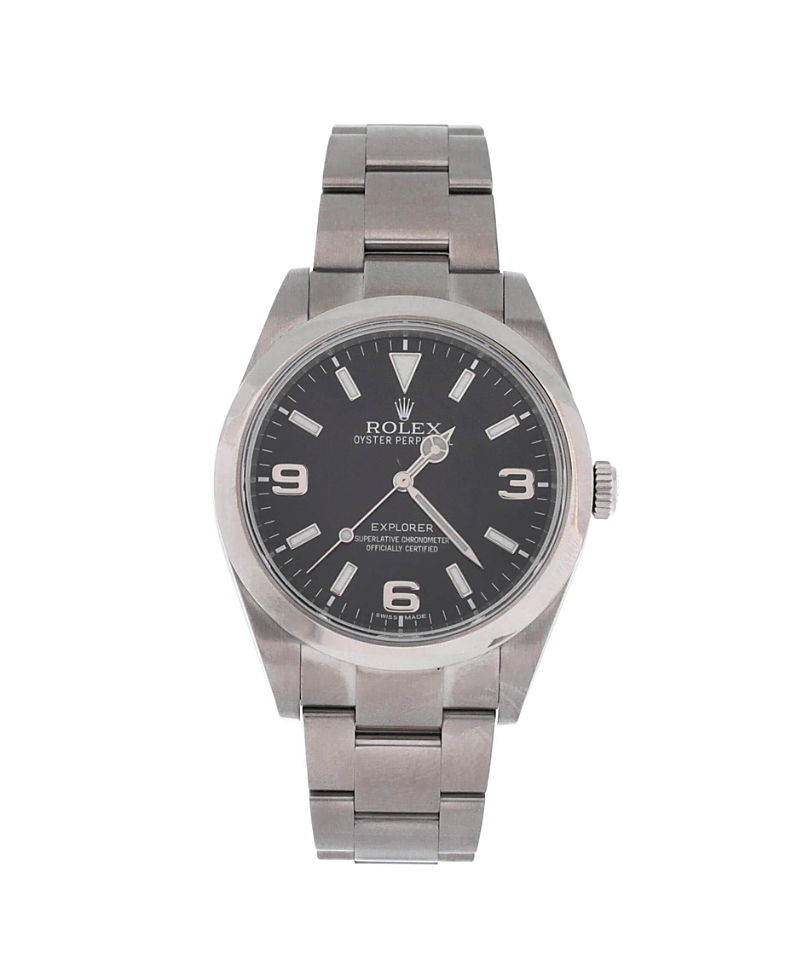 Pre-Owned Rolex Oyster Perpetual Explorer Automatic Watch in Stainless Steel 39mm