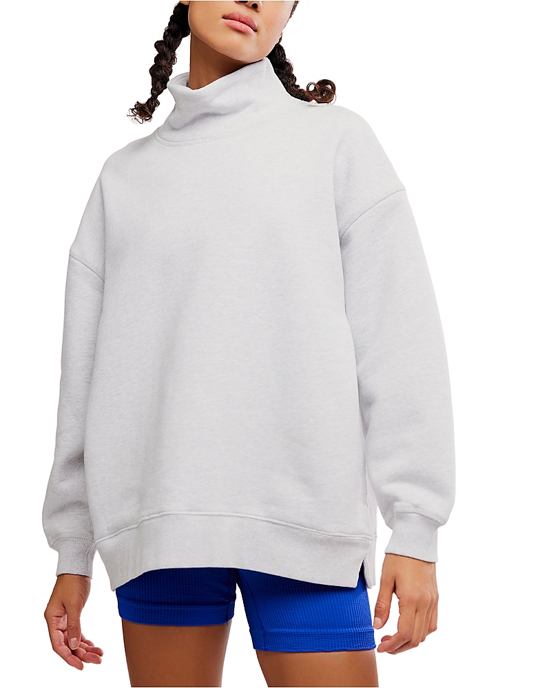 Free People A Cut Above Mock Neck Sweatshirt