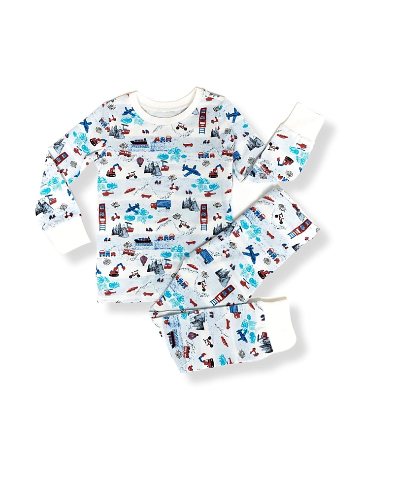 Norani Boys' Kids Organic Two-Piece Pajama Set -Baby, Little Kid, Big Kid