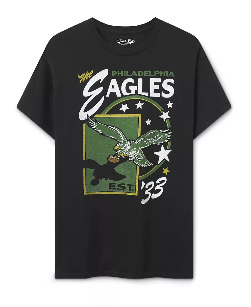 Junk Food Clothing Unisex Philadelphia Eagles Star Power Tee
