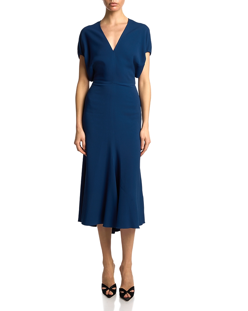 Victoria Beckham Blouson Midi Dress