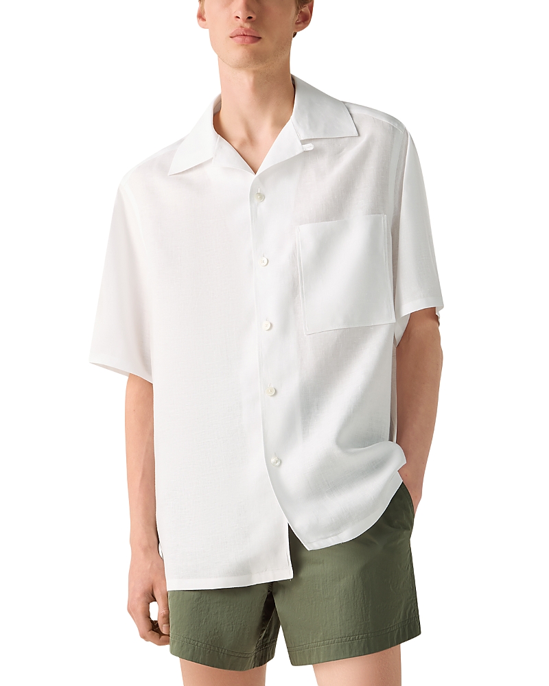 Zegna Oasi Lino Shirt In White