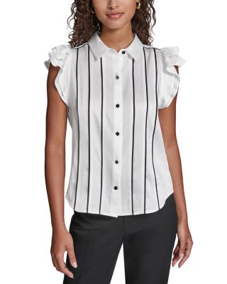 Ruffle Sleeve Blouse