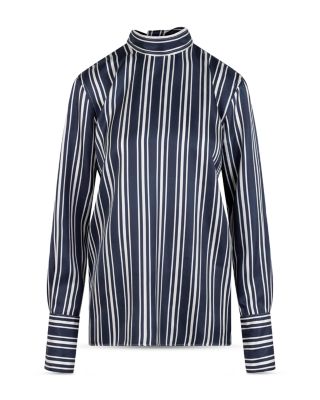Cora Silk Stripe Top