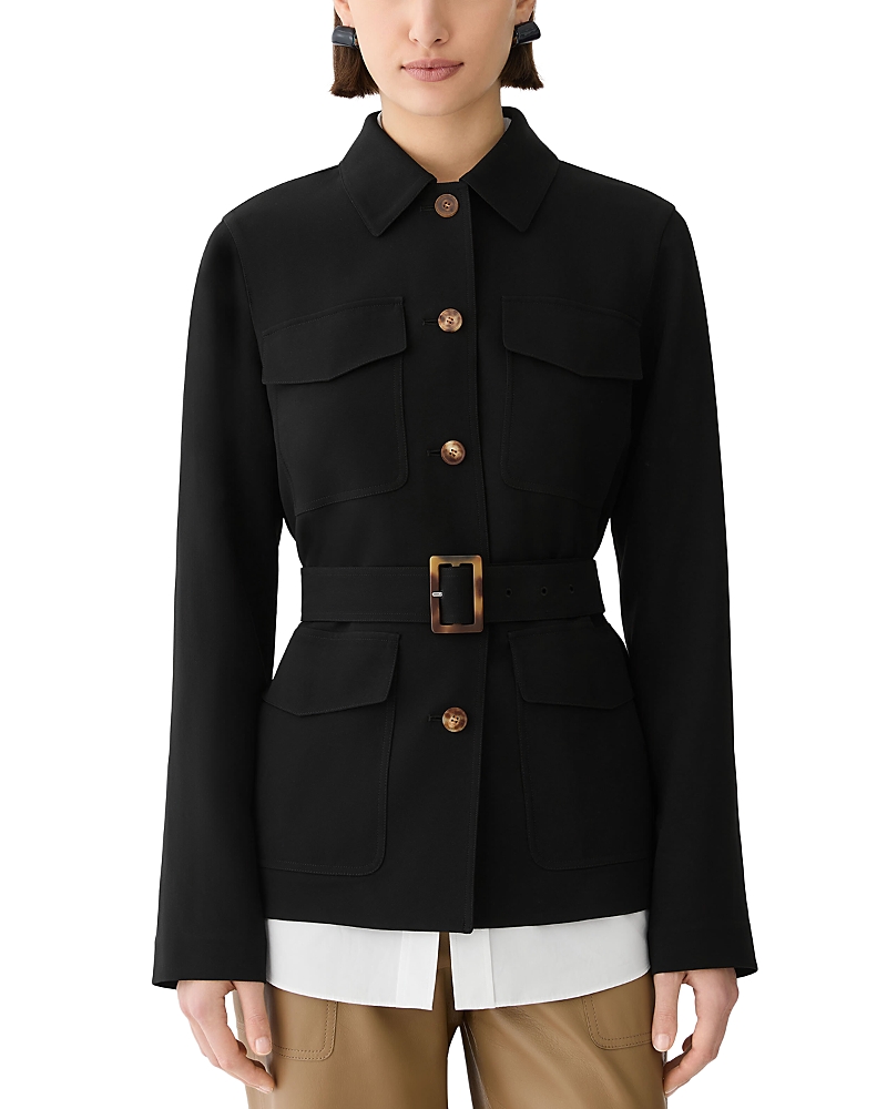 Lafayette 148 New York Belted Shirt Jacket