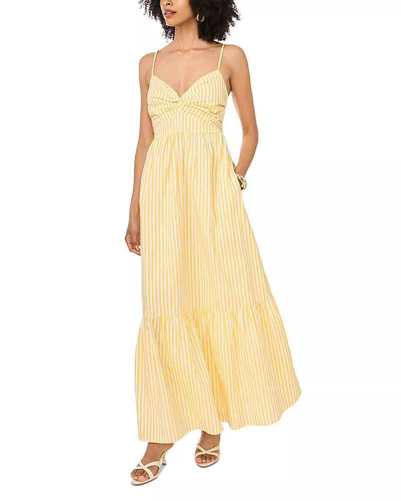 1.state Twist Front Maxi Dress