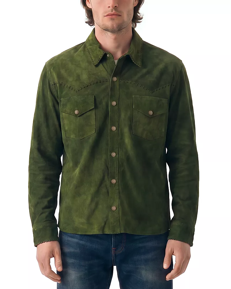 Antik Denim Suede Western Shirt