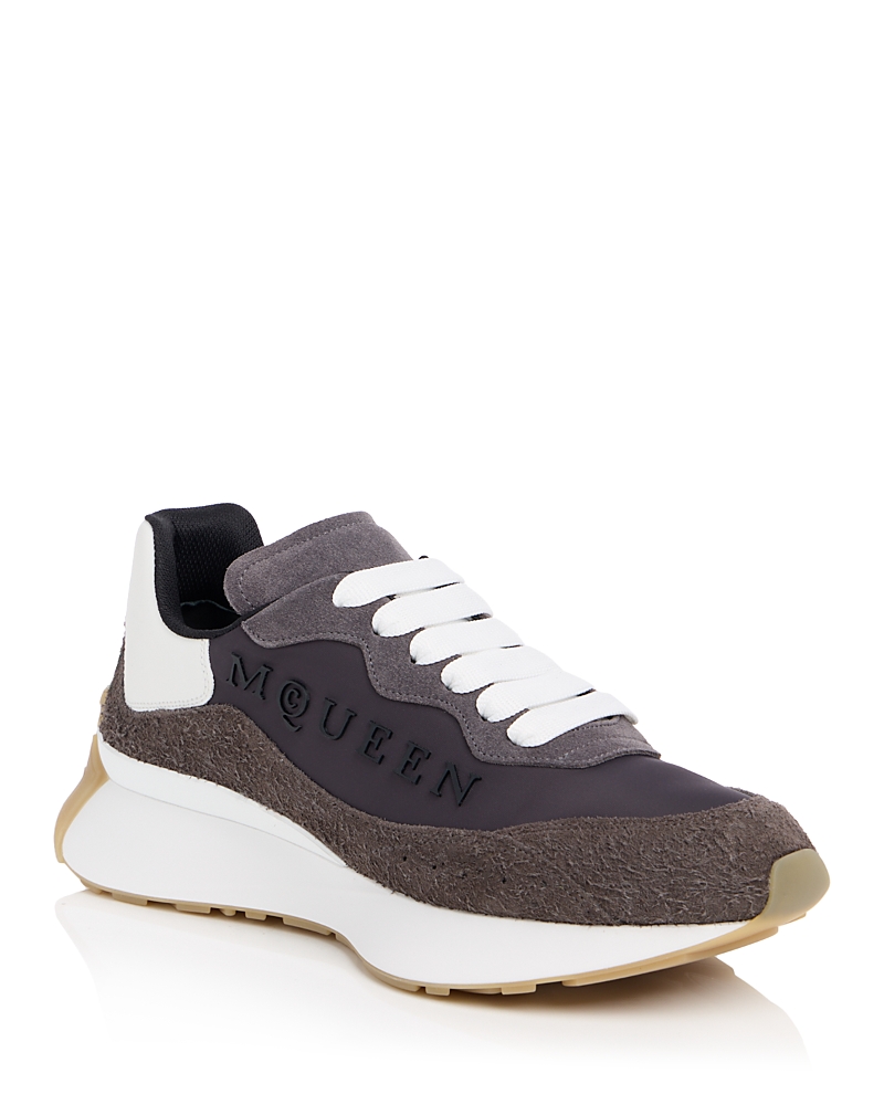 McQueen Men's Leather & Suede Sneakers