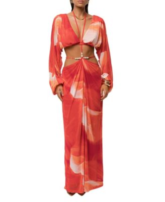  Hera Draped Maxi Skirt