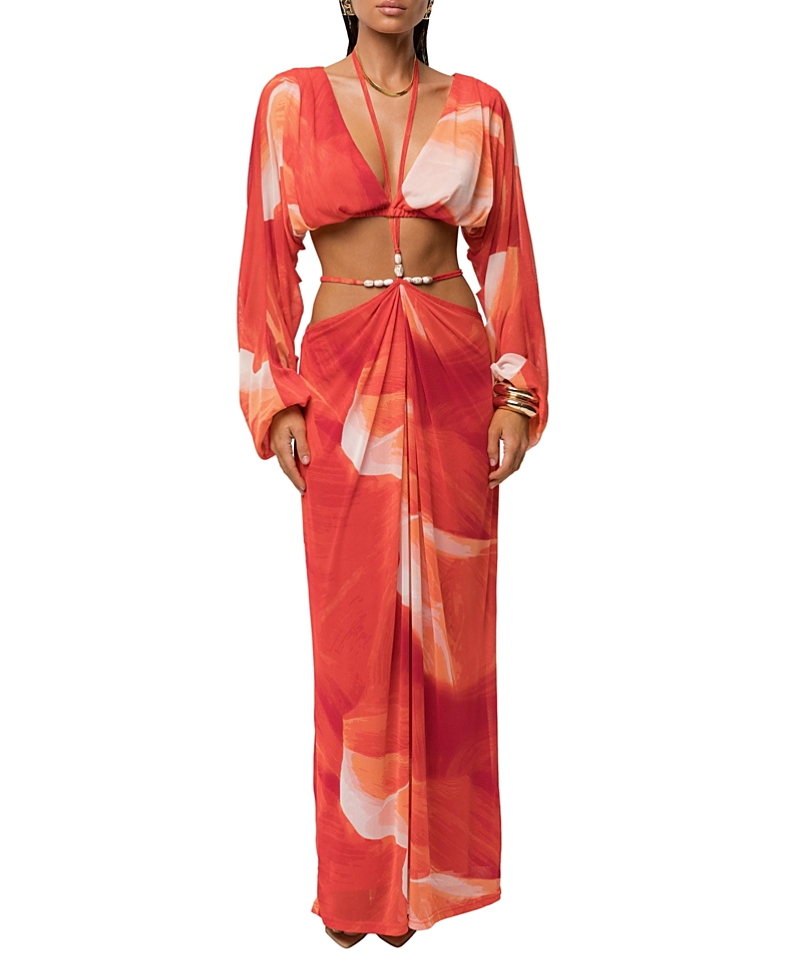 Jluxlabel Hera Draped Maxi Skirt