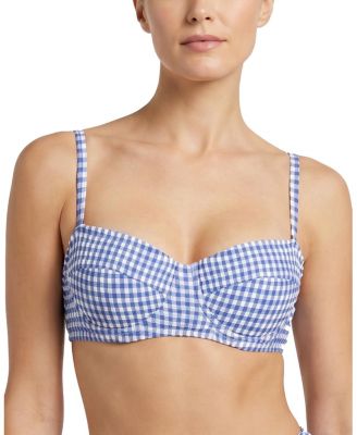  Nellie Underwire Balconette Gingham Bikini Top