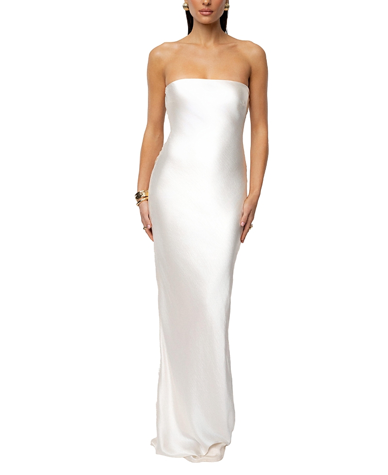 Jluxlabel Regal Rising Satin Maxi Dress