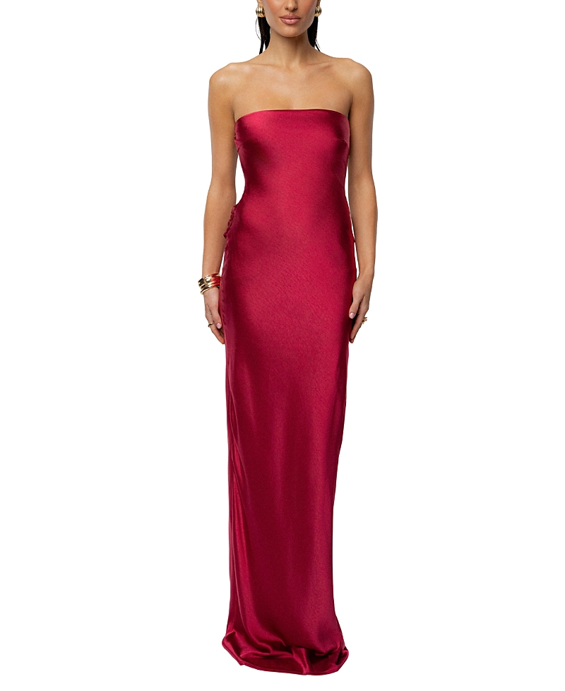 Jluxlabel Regal Rising Satin Maxi Dress