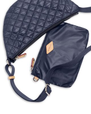 MZ Wallace Metro Smile Small Quilted Crossbody Bag — nylon crossbody bag