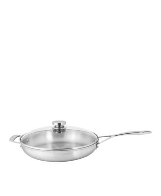  Essential 5 Stainless Steel Fry Pan with Lid, 12.5"