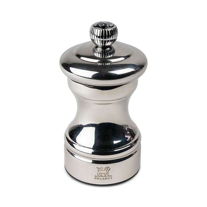 Peugeot Bistro Chef Shiny Pepper Mill, Stainless Steel, 4